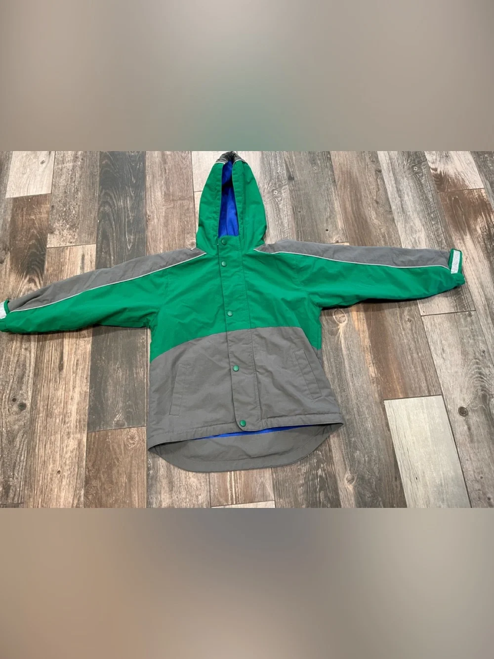 Hanna Andersson 140 Boys Hooded Insulated Zip Coat Jacket 10 Ski Snowboard